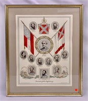 Print, "Generals of the Confederacy," by