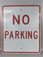 Decommissioned NO PARKING Street Sign (24" x 30")
