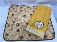 Bee Towel/Dish Drying Mat