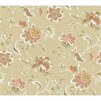 *Coral Waverly Classics Removable Wallpaper x 2