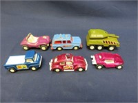 Lot of 6 Buddy L Tootsie Bug Tank Car Toys