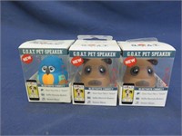 Lot of 3 Goat Pet Speakers