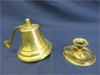 Brass Lot Bell Candle Stick