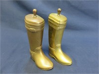 Pair of Brass Boot Bookends