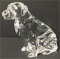 Waterford Crystal Labrador Retriever Dog Figure 6"