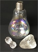 Opalescent Light Bulb/Signed Crystal Berry/Peanut
