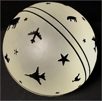 5" Etched Frosted Glass Ball