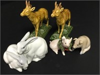 Porcelain Animal Figures Limoges Etc