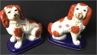 Limoges Eximious King Charles Spaniels Bookends