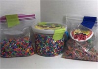 3 Bags Of Craft Beads