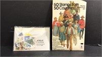 Stamp Collecting Kit 50 Countries & 1975 Commemora
