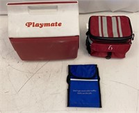 Igloo Playmate Red Cooler W/ 2 Soft Coolers
