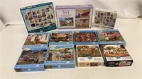 Large Lot Of Puzzles