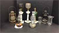 Dietz, Lamplight Farms & Other Oil Lamps Lot