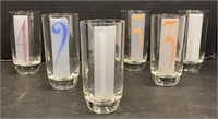 Numbered Drinking Glasses 1-7