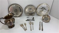 Serving Pieces Lot Silverplated