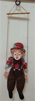 Vintage Clown on Swing 33x9"