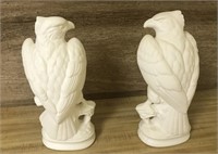 2pc 9" Ceramic Eagles