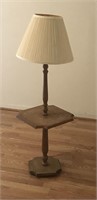 Vintage Floor Lamp w/ End Table - works