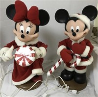 DISNEY Christmas Mickey & Minnie 2ft tall