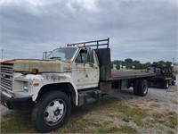 1987 FORD F-600 FLATBED