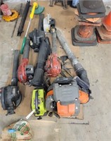 ASSORTMENT OF LEAF BLOWERS AND CONES