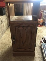 Oak wood nightstand