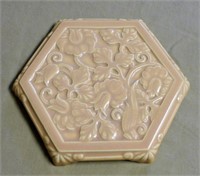 Cowan Pottery Floral Tea Tile Trivet.