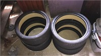 SET OF RACING TIRES, LOW PROFILE
