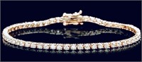 AIGL $16,550 14k Gold 3.60 cts Diamond Bracelet