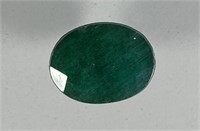 Certified 3.00 Cts Natural Oval Cut Emerald