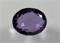10.25 Cts Natural Oval Cut Amethyst