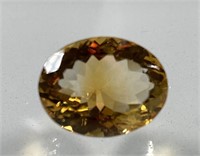 10.80 Cts Natural Oval Cut Citrine