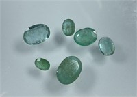 10 + Natural Unheated Oval Cut Emeralds