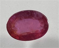 Certified 5.35 Cts Natural Oval Cut Ruby