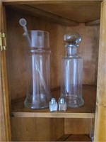 Glass Decanters and S&P shakers