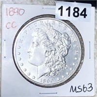 1890-CC Morgan Silver Dollar CHOICE BU