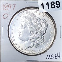 1897-O Morgan Silver Dollar CHOICE BU