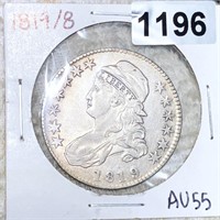 1819/8 Capped Bust Half Dollar CHOICE AU