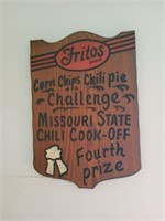 Wood Frito's Chili Cook off 4th place plaque