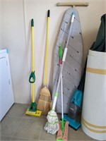 Mops, brrom and Ironing Board