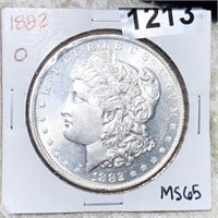 1882-O Morgan Silver Dollar GEM BU
