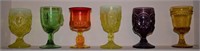Various Colored Glass Tumblers (6)