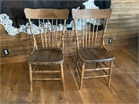 Two (2) dining room chairs