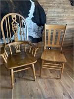 Two (2) dining room chairs