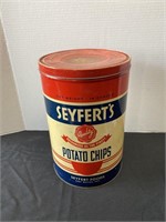 Seyfert's Potato Chips tin