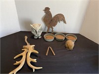 Mason Jar coasters, owls, misc