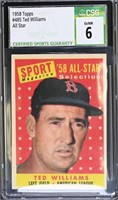 1958 Topps 485 All Star Ted Williams