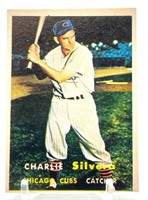3 Cards 1957 Charlie Silvera #255