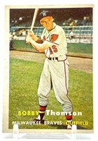 4 Cards - 1957 Bobby Thompson #262